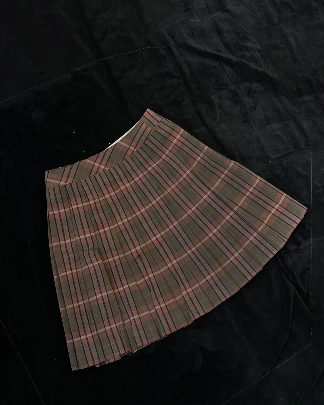 일본빈티지 플레어 미디 스커트 상품이미지5