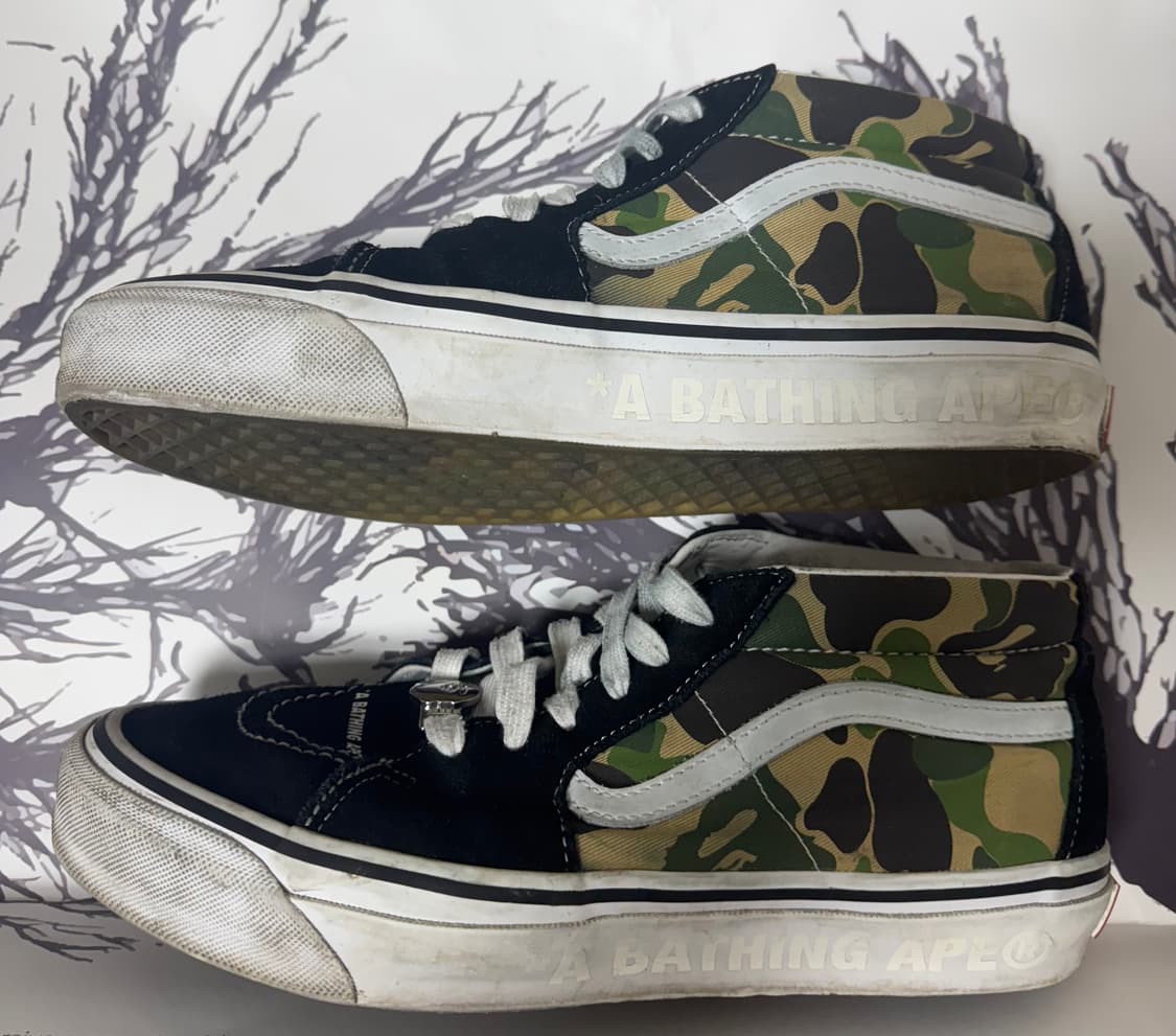 반스 x 베이프 스케이트 미드 270 상품이미지6