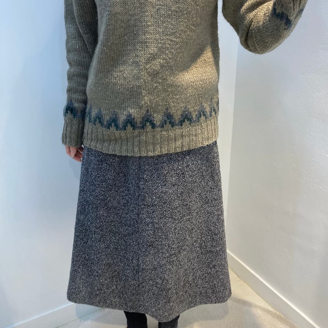 보카시 미디스커트 상품이미지1