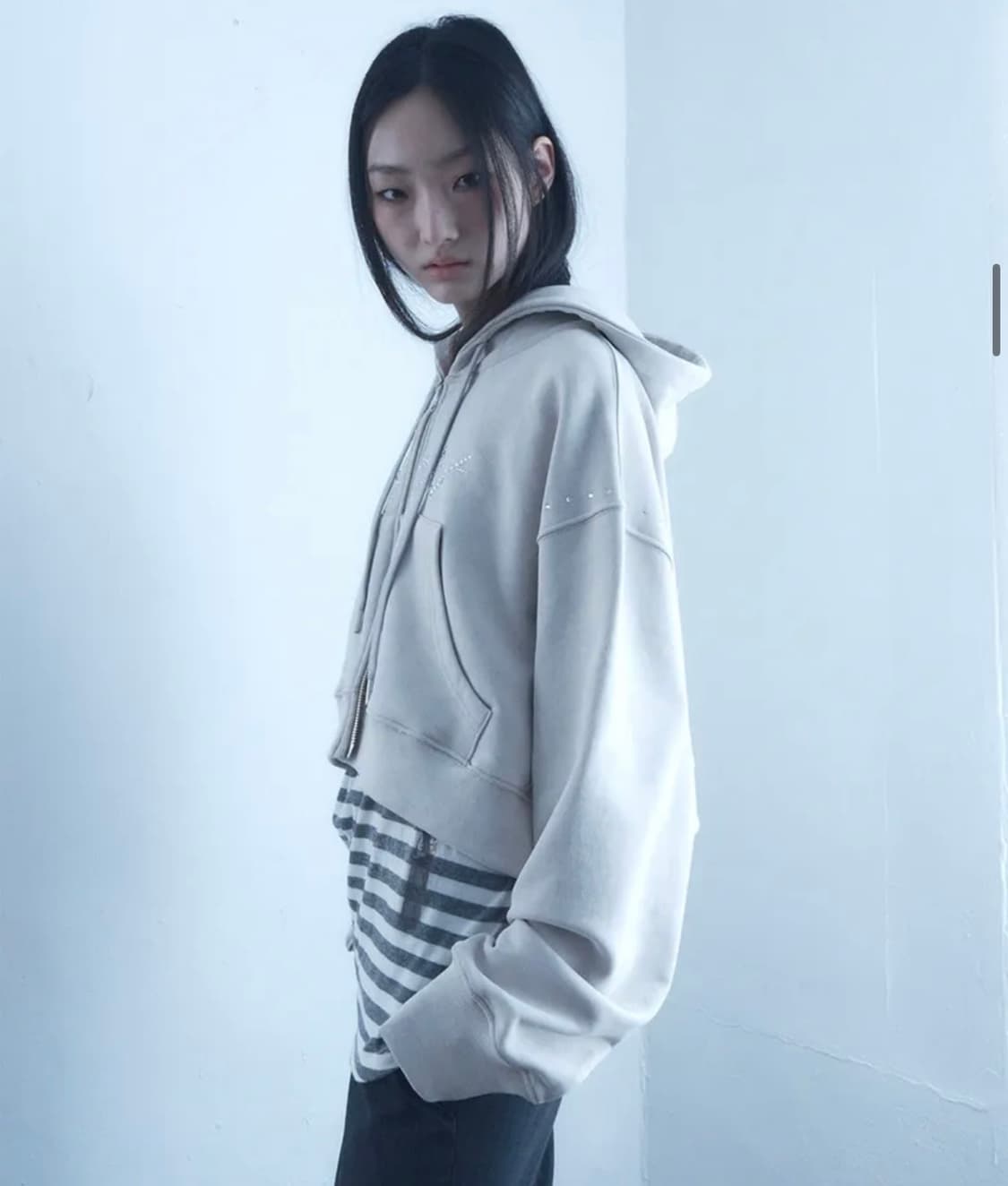 hetit헤티 내추럴 샤인크롭 후드티(원가15.9) 상품이미지4