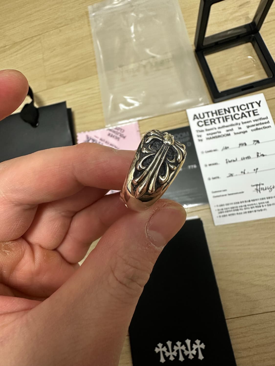 크롬하츠 플로랄크로스링 US10 상품이미지2