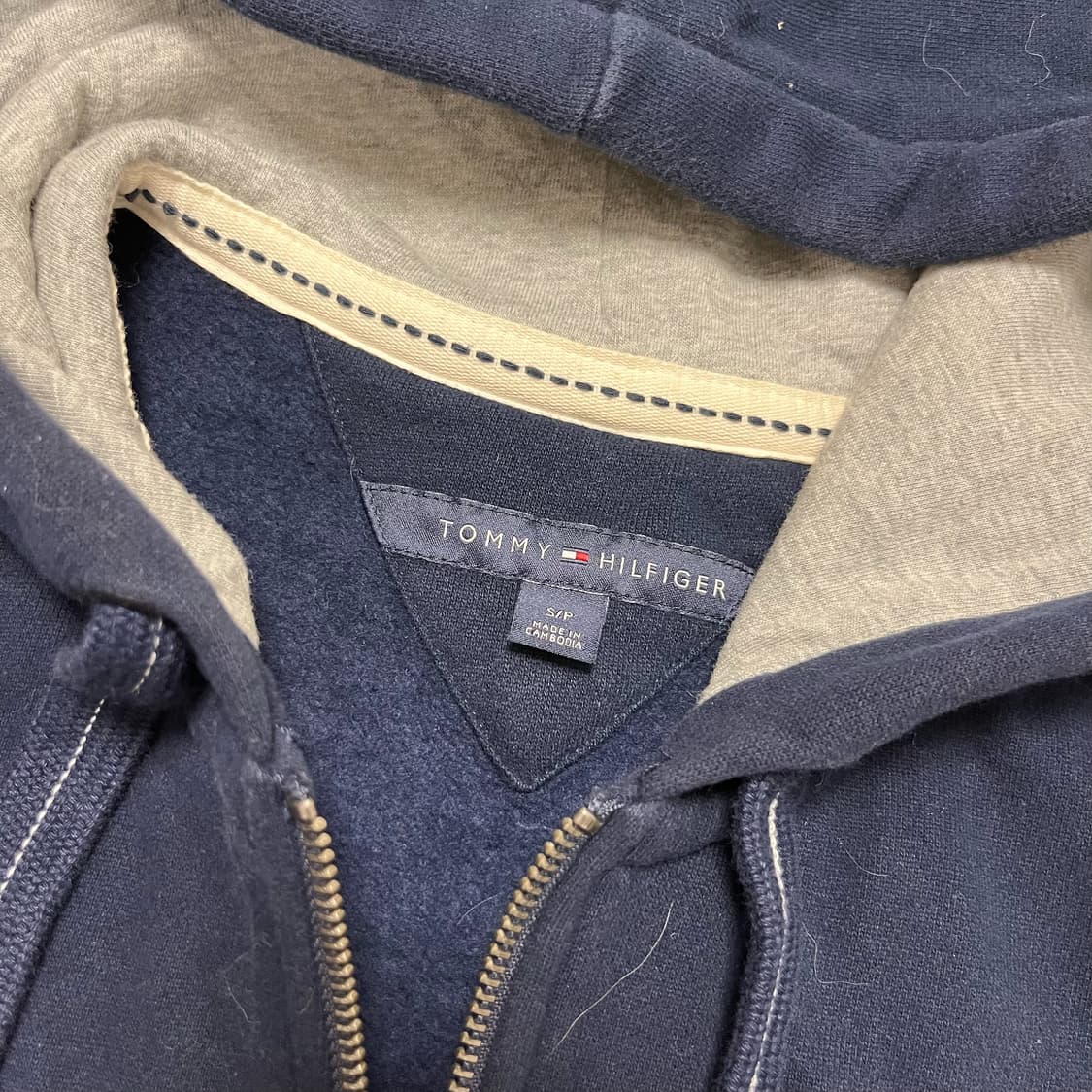 Tommy Hilfiger Navy Hood Zip-up 상품이미지7