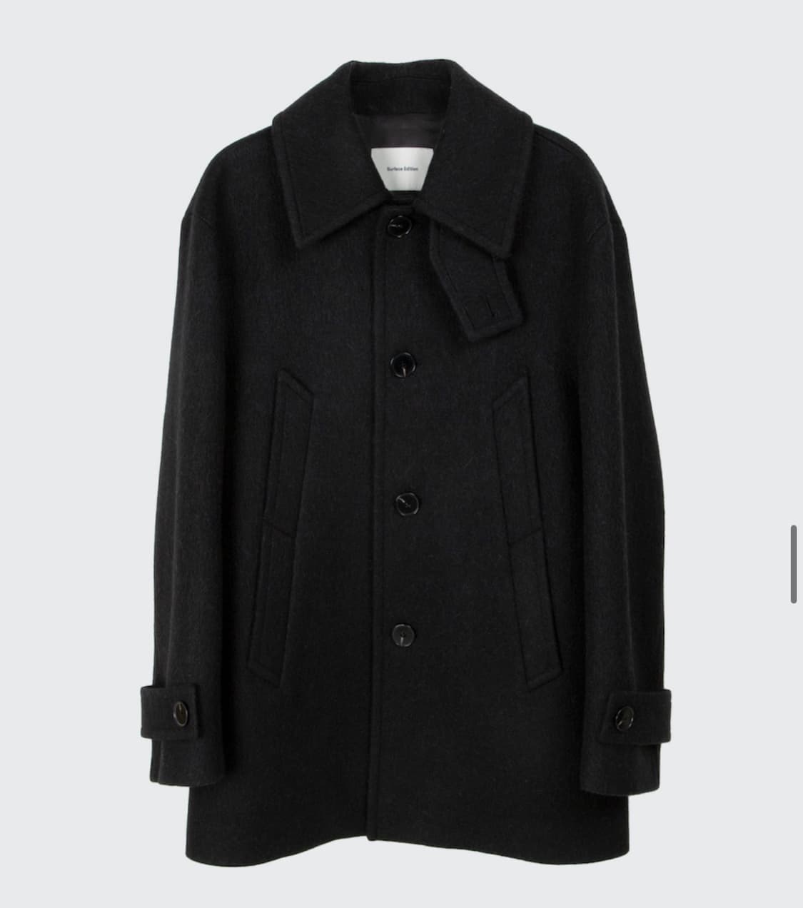 (구매) 서피스에디션 알파카 하프코트 상품이미지1