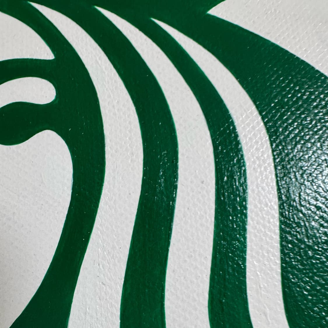 직접 그린 스타벅스 사이렌 로고 캔버스 원형 액자 판넬 30cm 상품이미지4