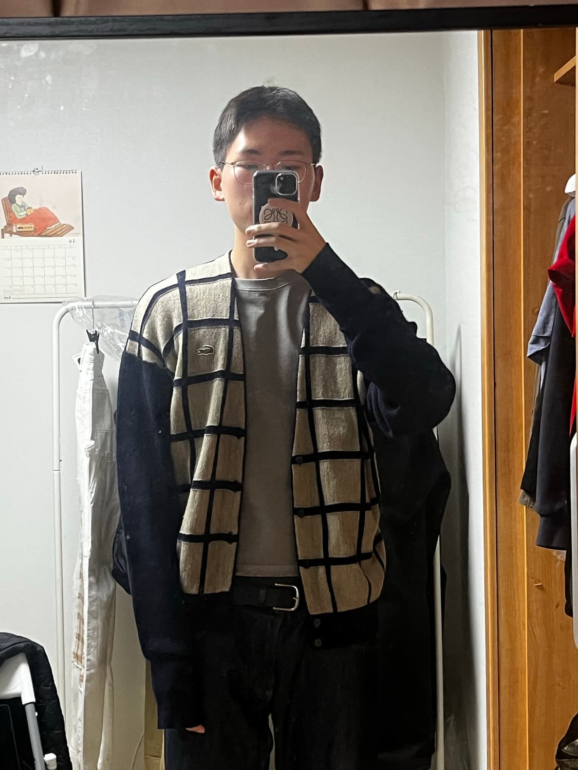 서광 라코스테 빈티지 가디건 상품이미지2