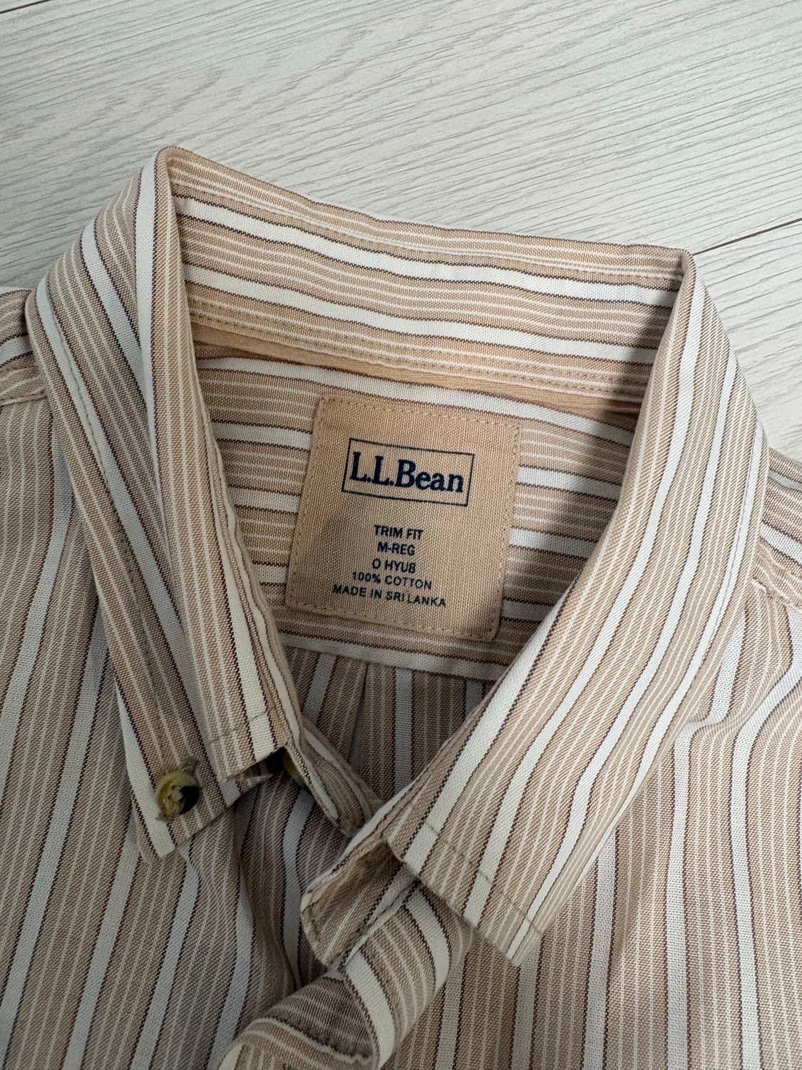 빈티지 엘엘빈 스트라이프 반팔 셔츠 100사이즈 상품이미지3