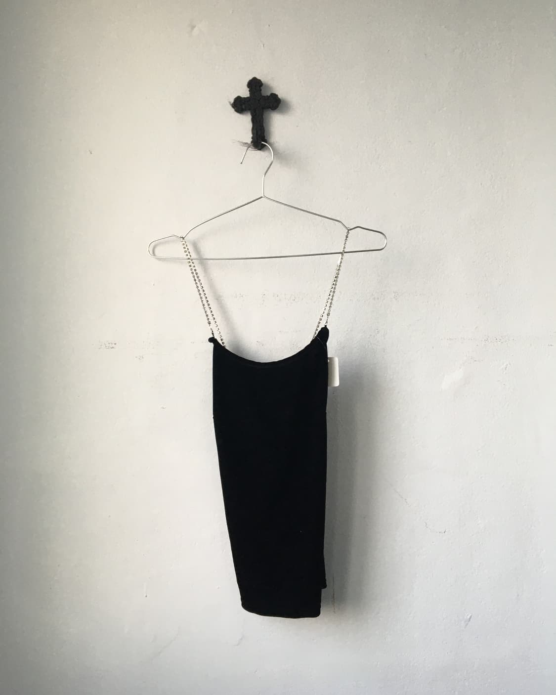 Beads point velvet sleeveless 상품이미지1