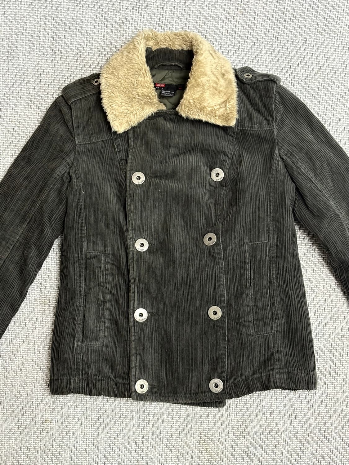 Diesel 디젤 코듀로이 버튼 퍼자켓 상품이미지1