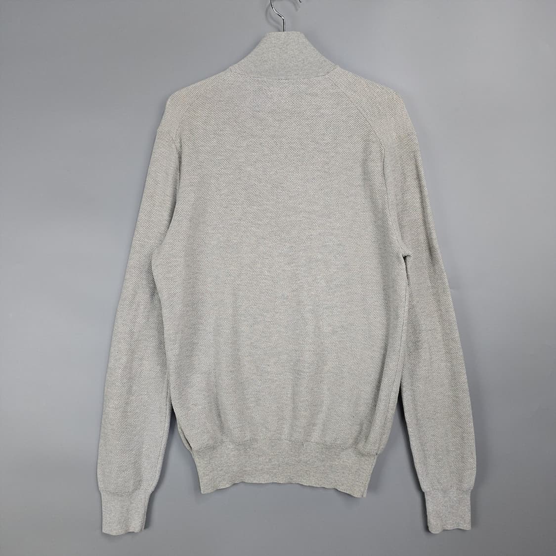 폴로 피마코튼 하프집업 니트 그레이 M 상품이미지5