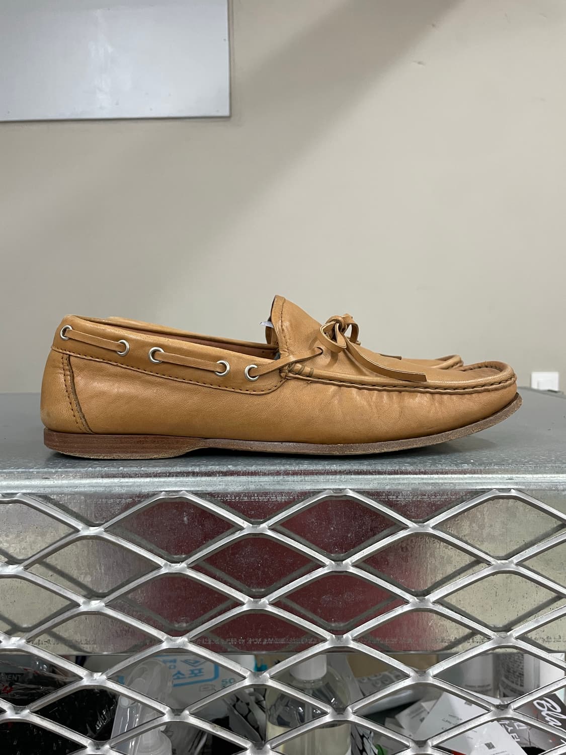 아테스토니 레더 로퍼 브라운 상품이미지4