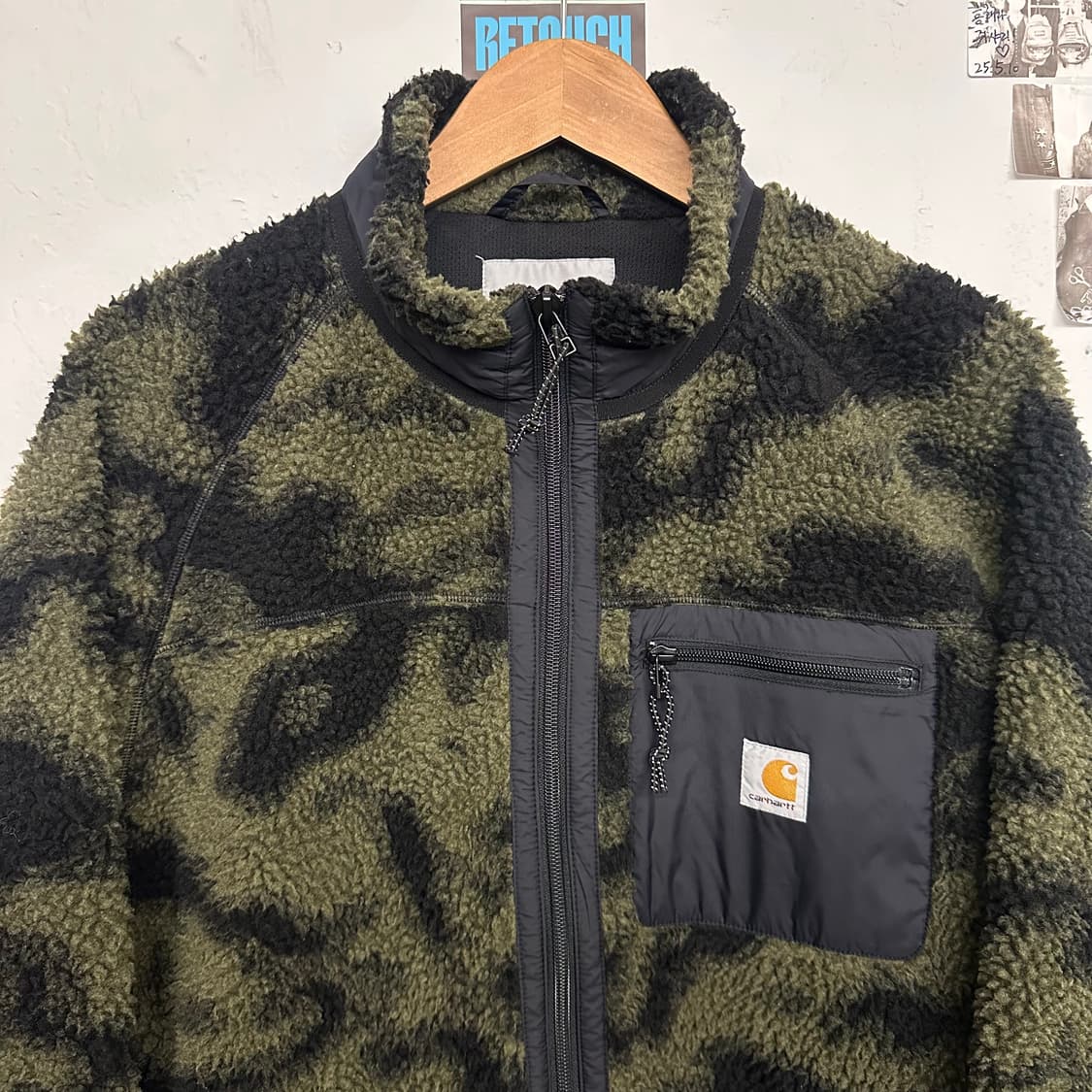 칼하트 WIP 카모 플리스 집업 상품이미지3