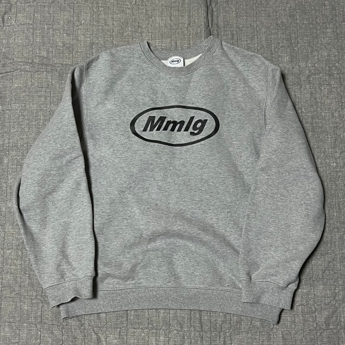 mmlg 엠엠엘지 회색 맨투맨 S 티셔츠 스웨터 그레이 공용 상품이미지1