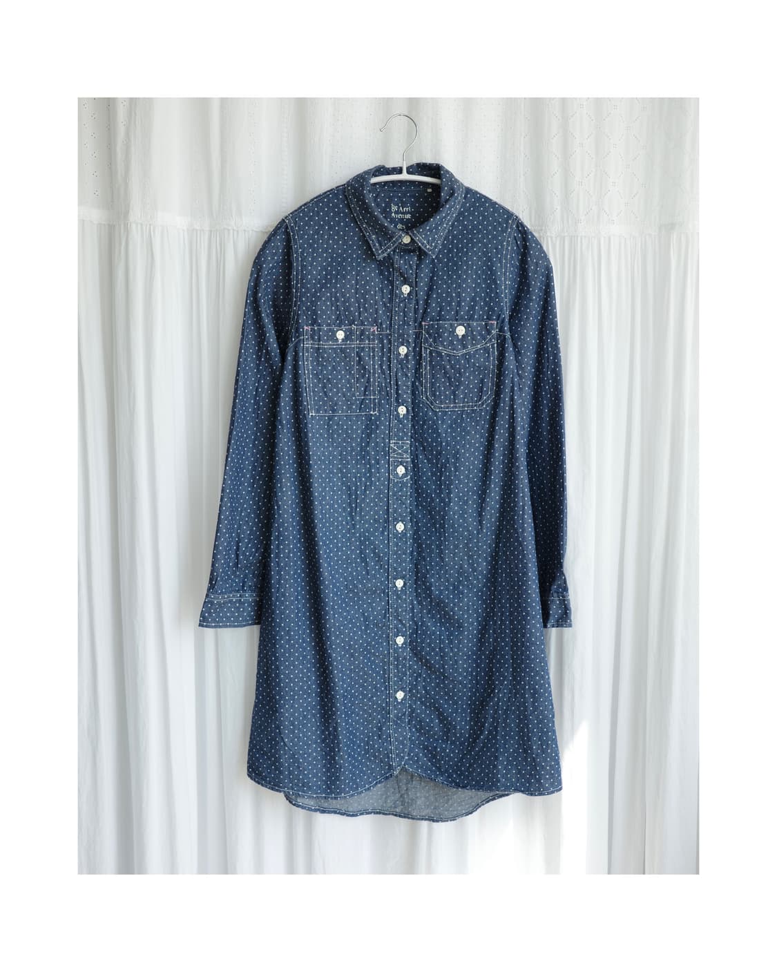 Champ Elysee denim dot one-piece 상품이미지2