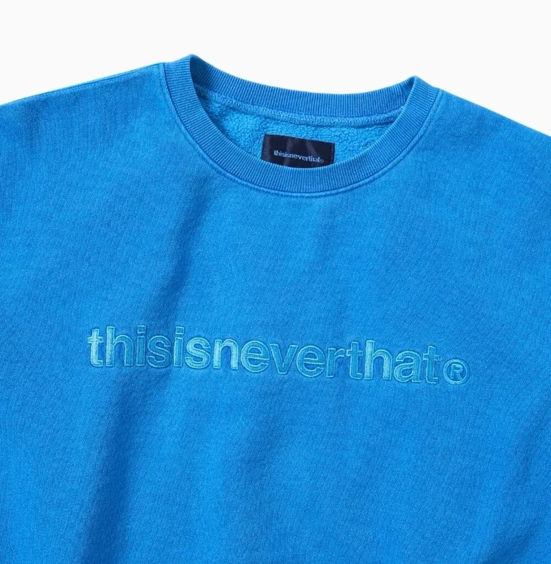 디스이즈네버댓 T-로고 크루넥 스웻셔츠 블루 M 상품이미지3