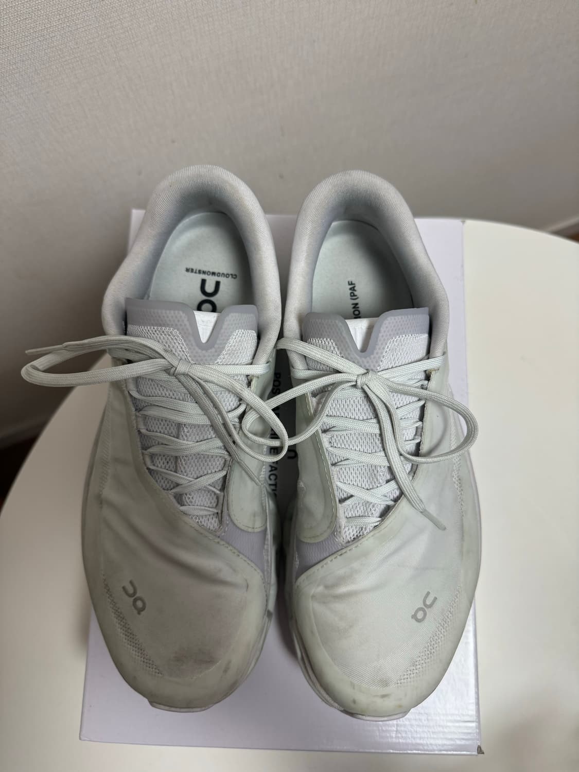 온러닝 파프 클라우드 몬스터2 베이퍼 프로스트 화이트 상품이미지3