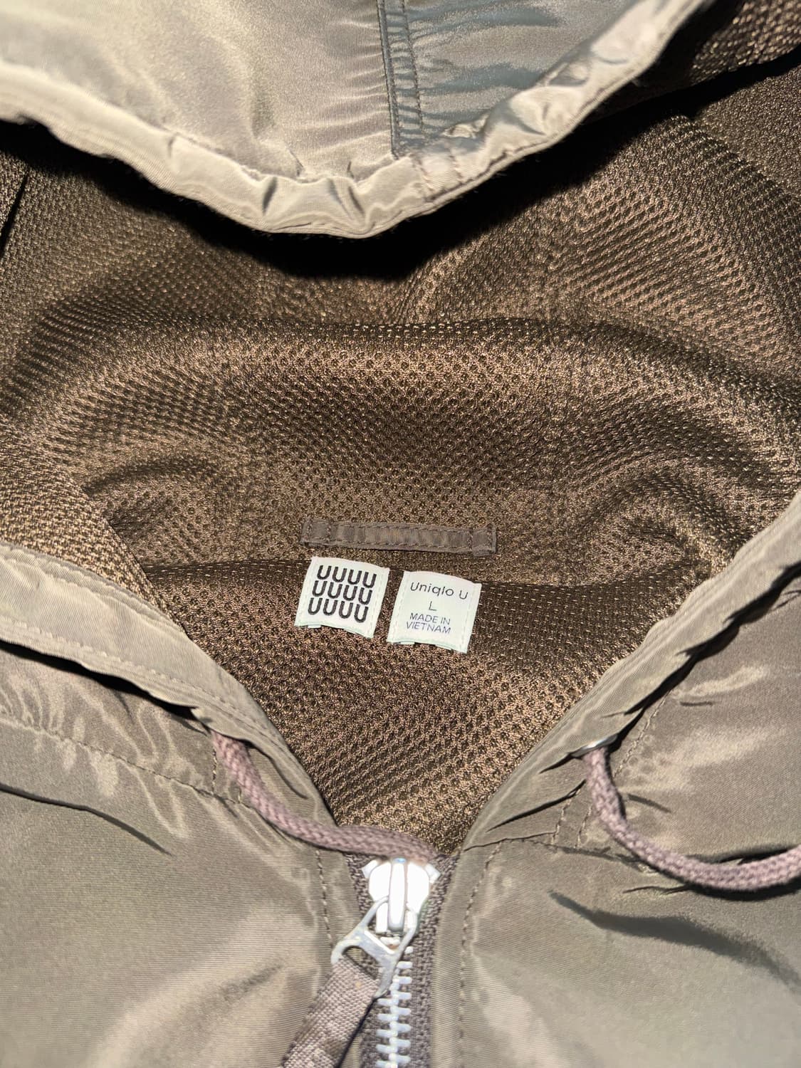 유니클로 U 후드 MA-1 항공점퍼 올리브 상품이미지2