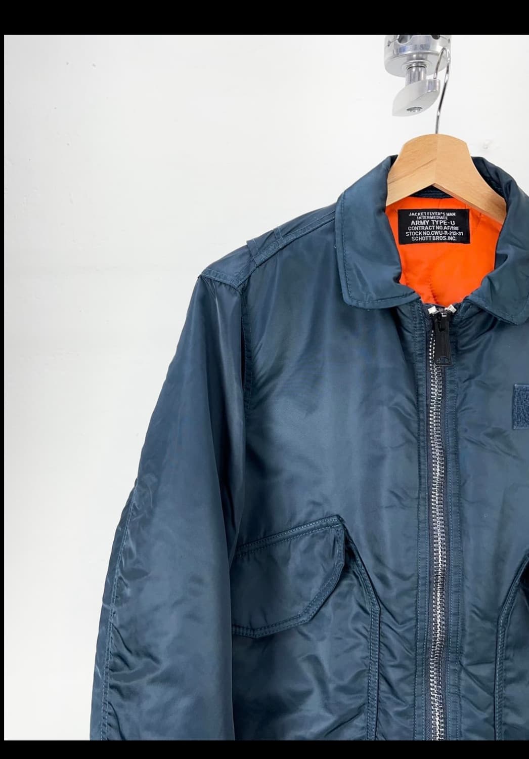 Schott NYC CWU-R 플라이트 점퍼 네이비 S 상품이미지2