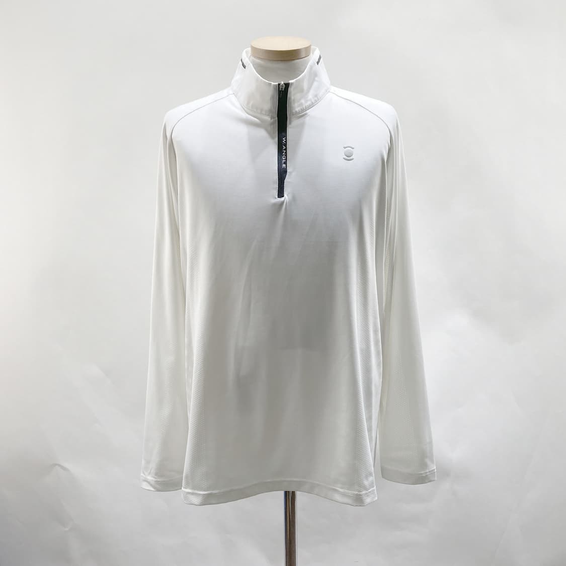 와이드앵글 남성골프반집업긴팔 화이트 105 상품이미지1