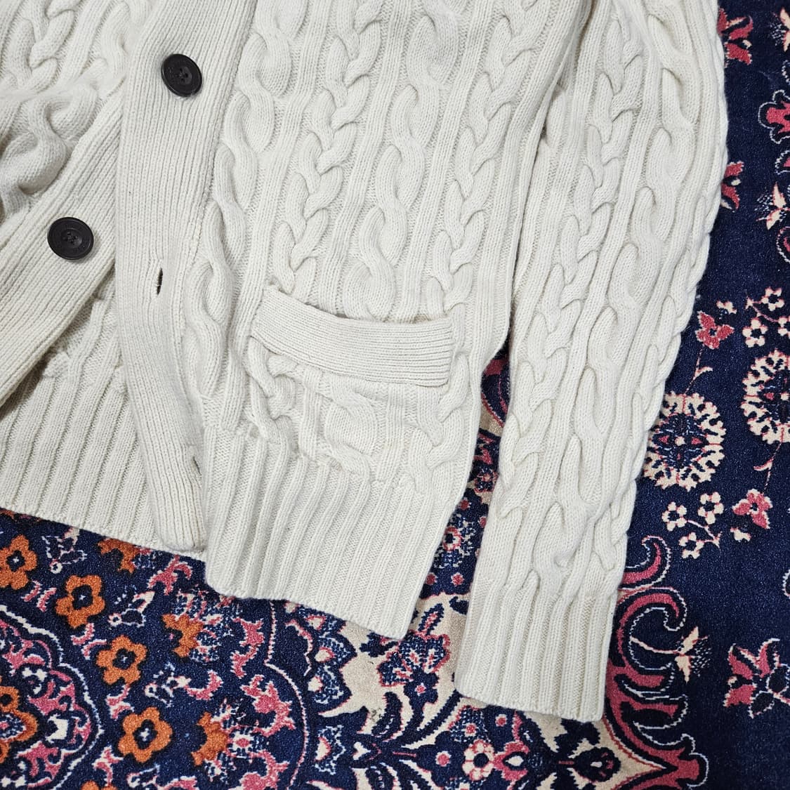 포레스트캠프 케이블 숄카라 가디건 XL size 상품이미지4