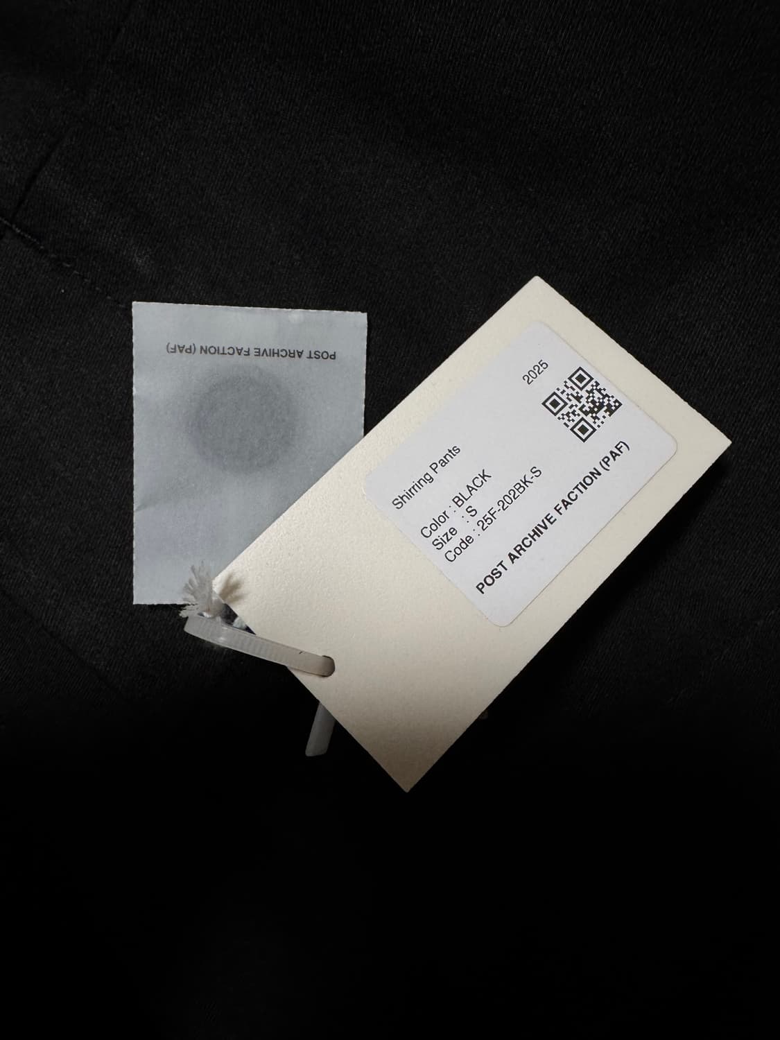 (S) 포스트아카이브팩션 파프 8.0+ 셔링 팬츠 블랙 상품이미지7