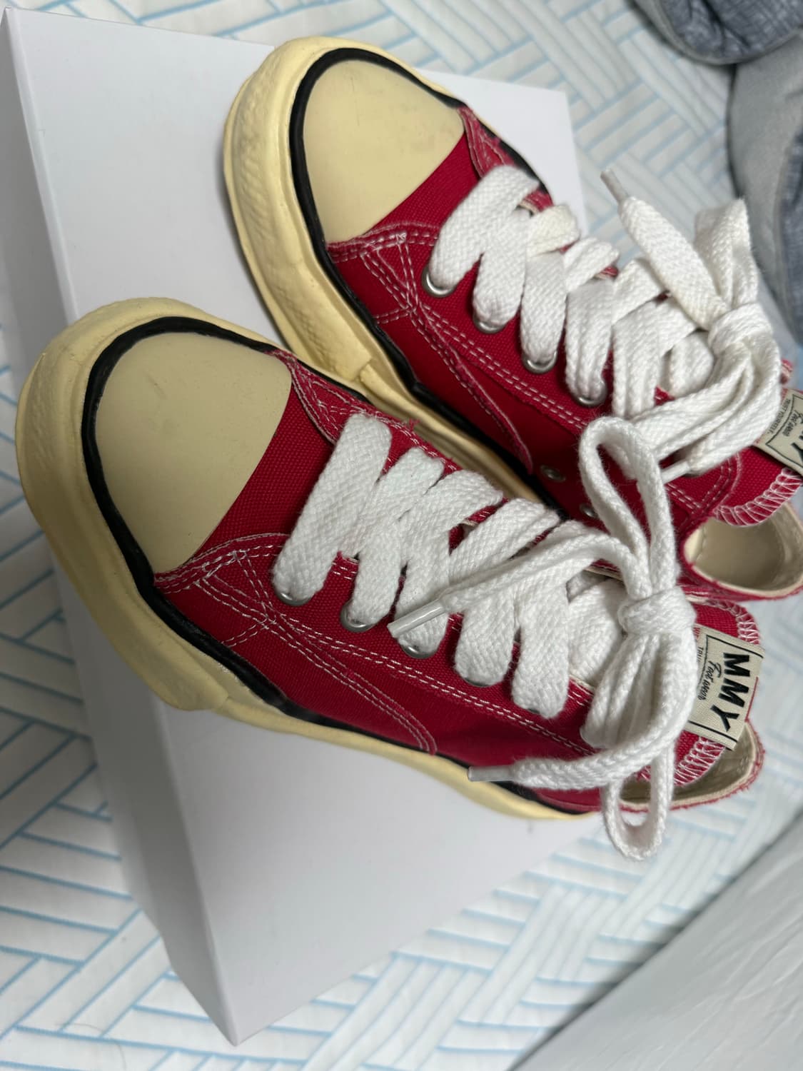 메종 미하라 야스히로 피터슨 VL OG 솔 캔버스 레드 39 상품이미지2