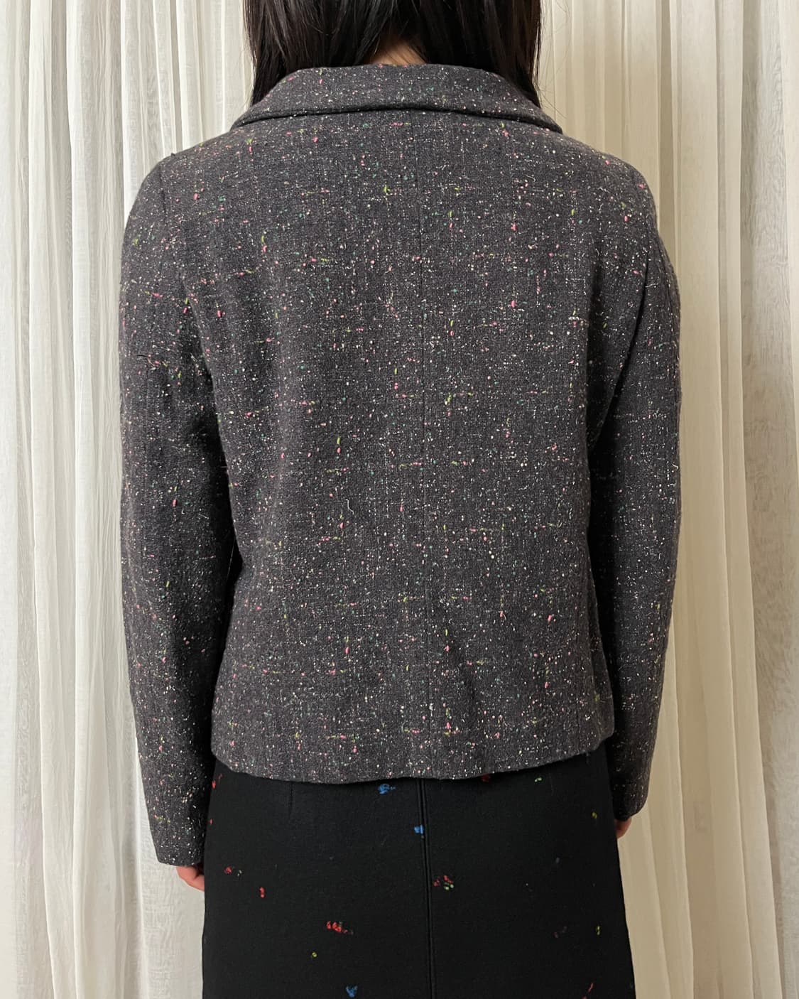 꼼데가르송 트위드 자켓 네프 울 comme des garcons 상품이미지9