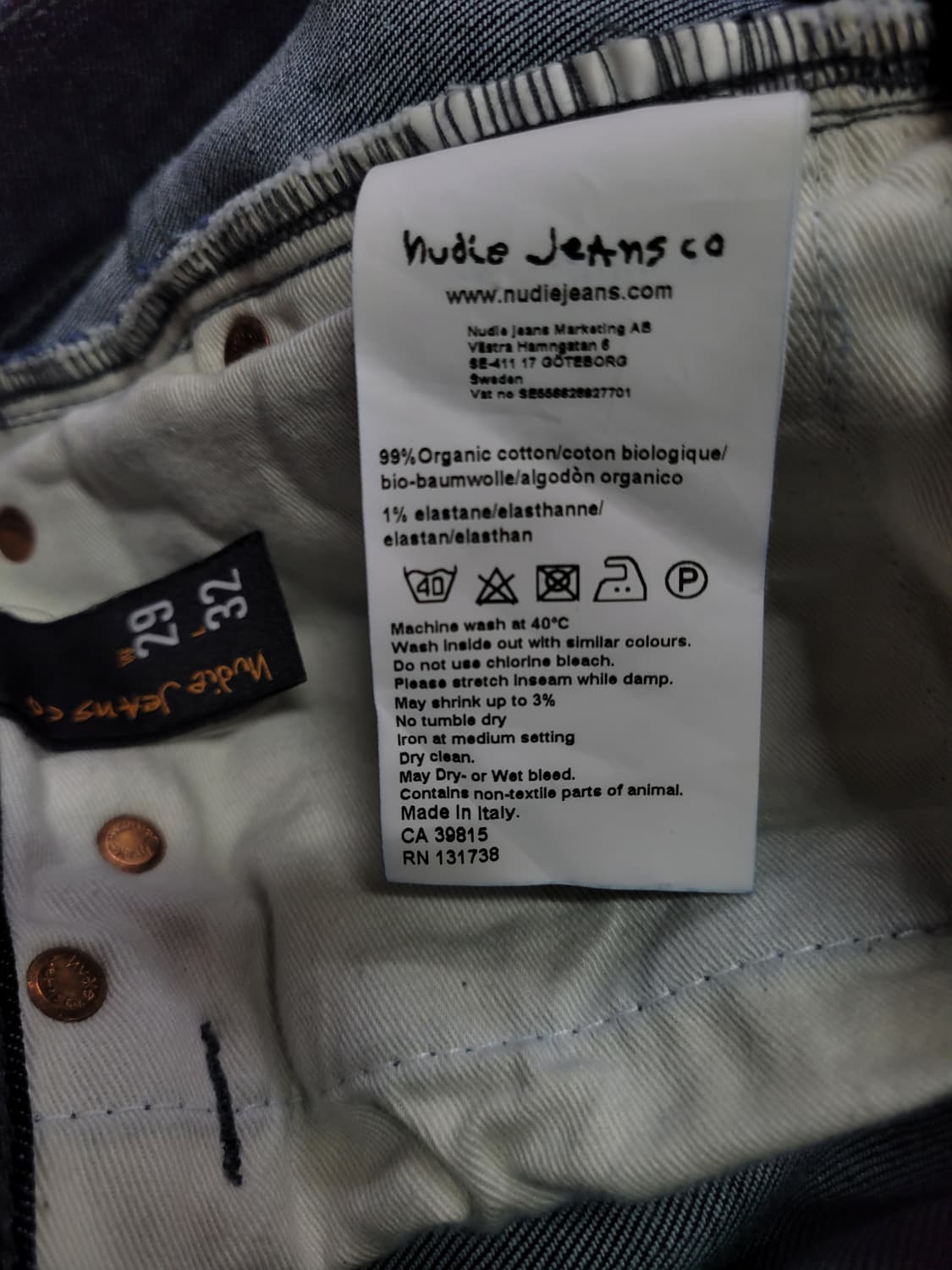 Nudie Jeans 누디진 셀비지 데님팬츠 상품이미지9