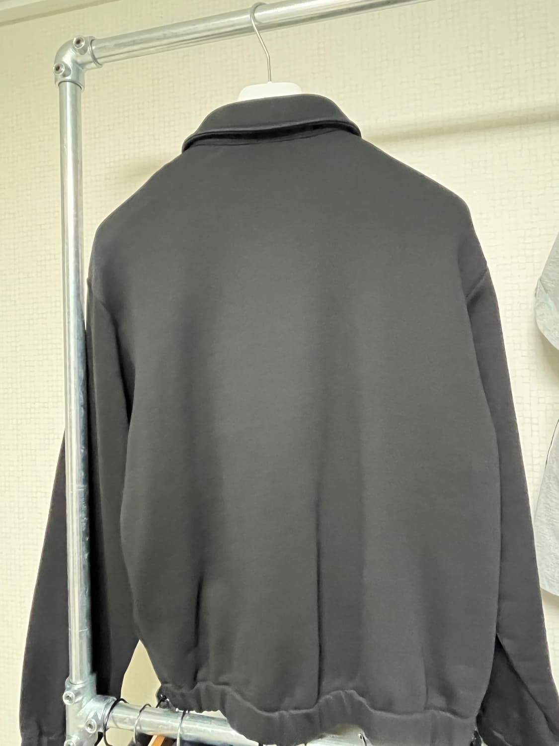 몽클레르 로고 코튼 집업 자켓 블랙-24FW 상품이미지5