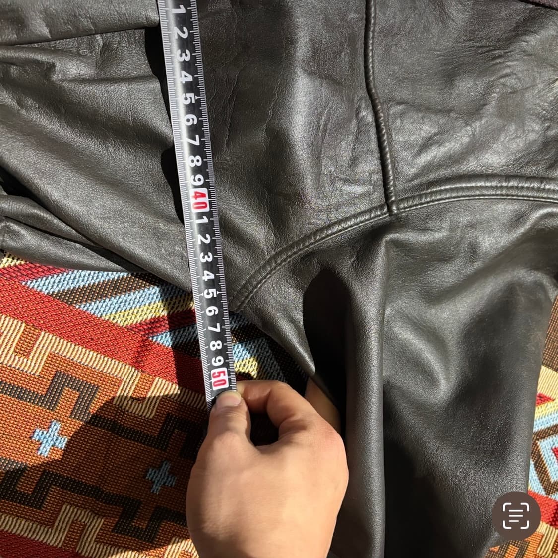 빈티지 양가죽100% 코트 레더자켓 상품이미지8