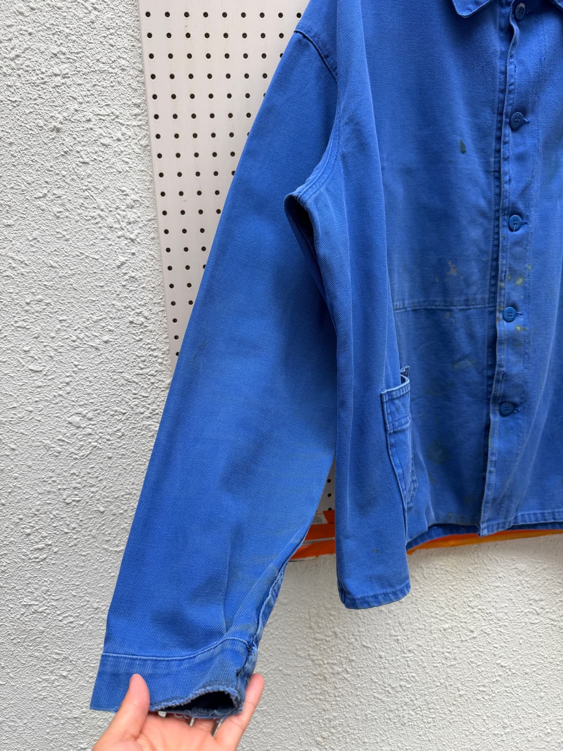 (BIG SIZE)WASHED BLUE OLD 빅사이즈 프렌치워크자켓 상품이미지7