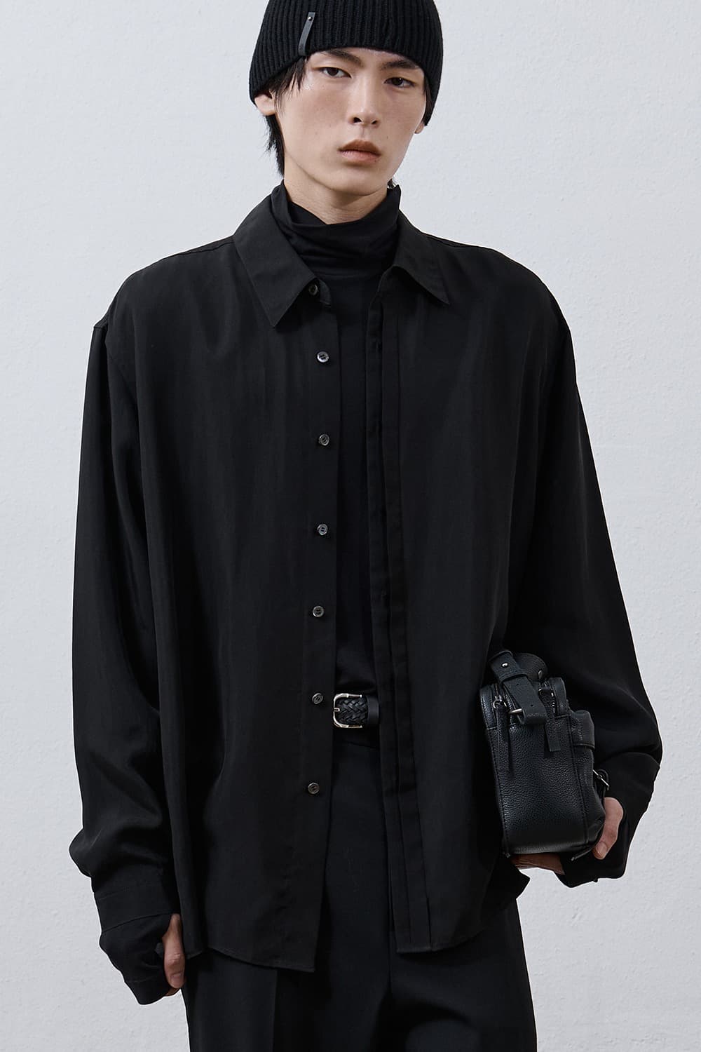 유스 큐프로 셔츠 블랙 m 상품이미지1