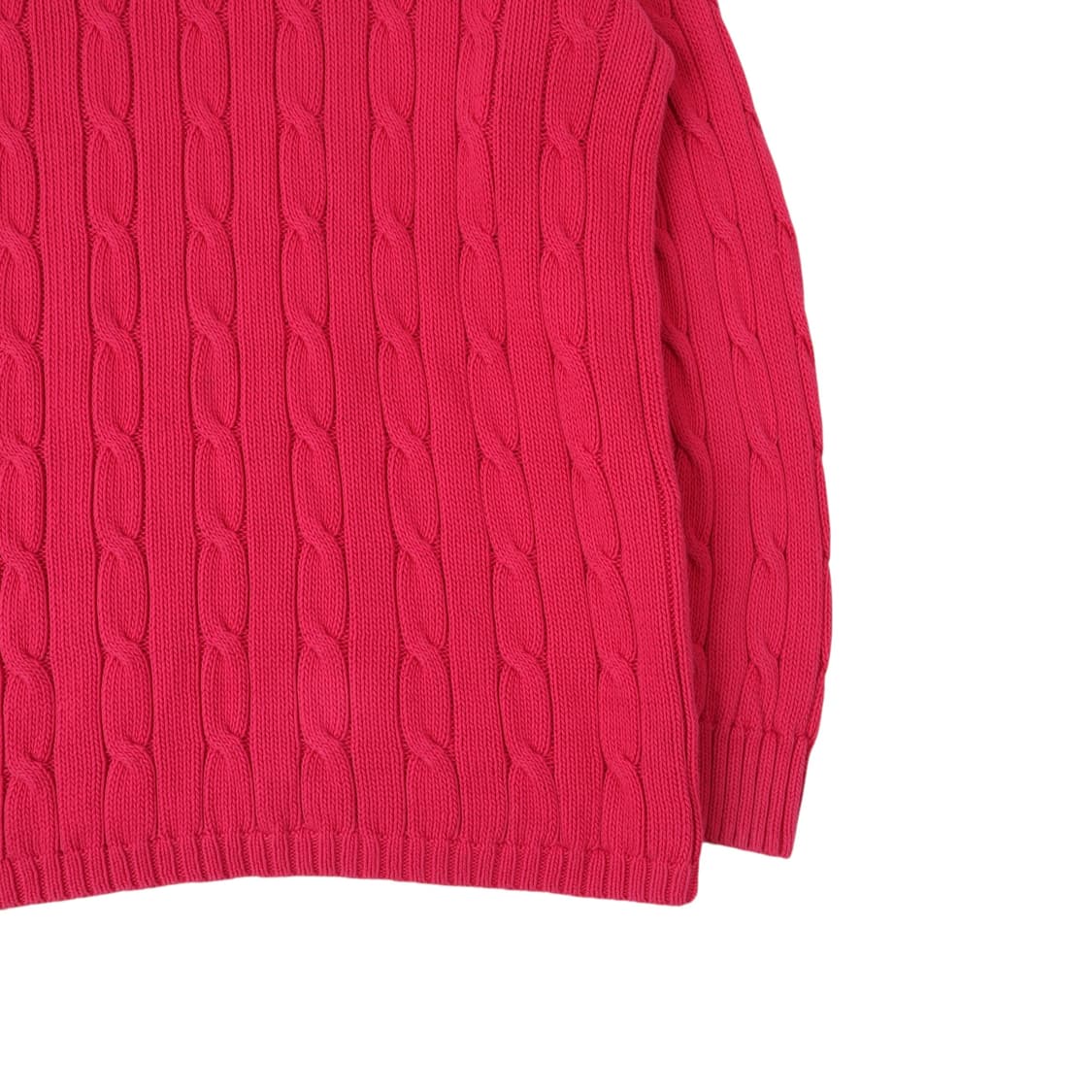 폴로 랄프로렌 핑크 케이블 오버핏 브이넥 니트 상품이미지7