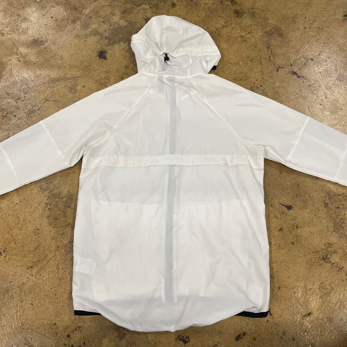 [정품/M] 아디다스 흰색 후드 바람막이 자켓 b19 상품이미지4