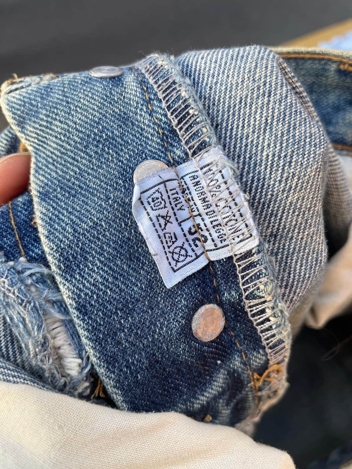 돌체앤가바나 송치패치 워싱 스트레이트 데님팬츠 상품이미지10