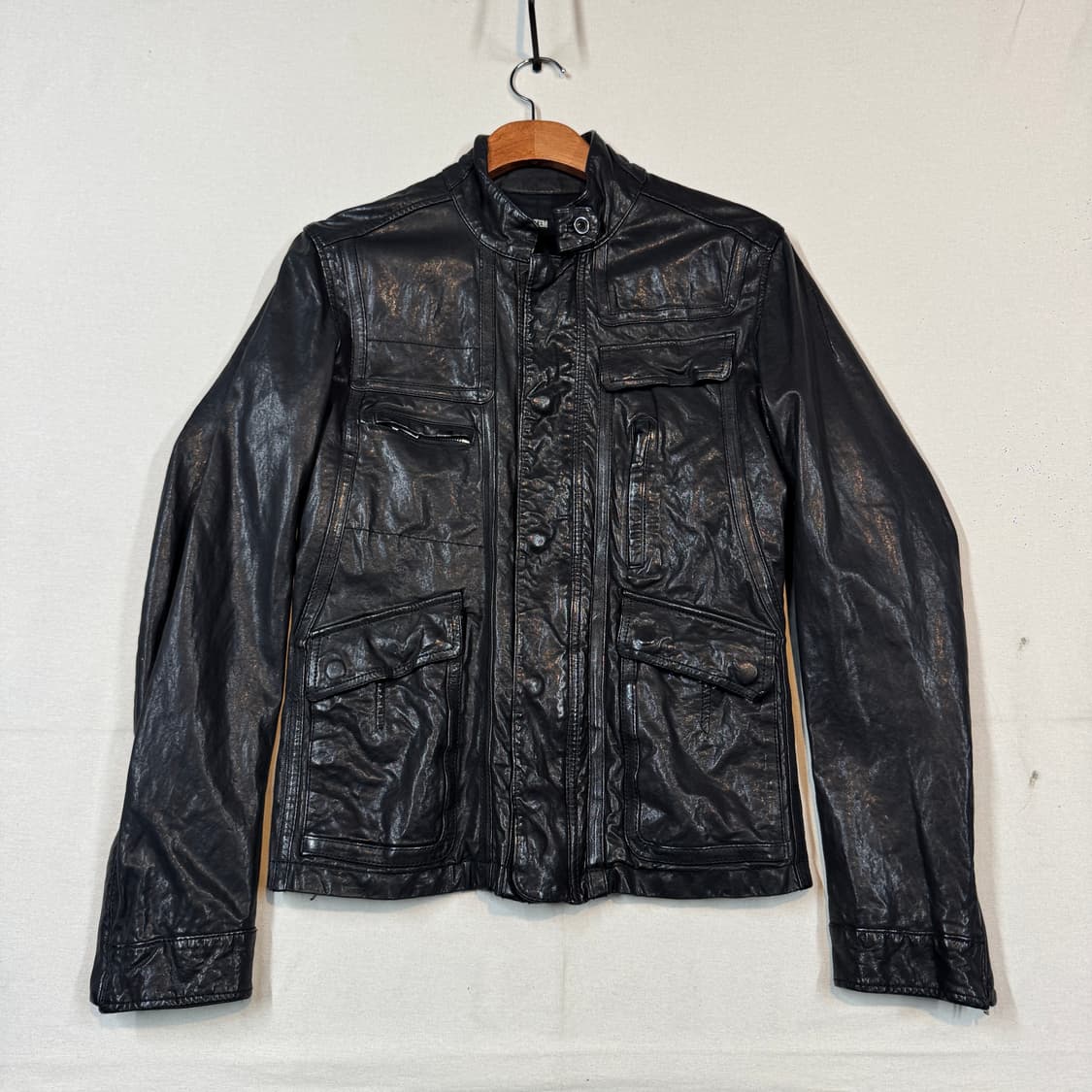 M) SYSTEM 시스템 양가죽 멀티 포켓 레더 자켓 상품이미지1