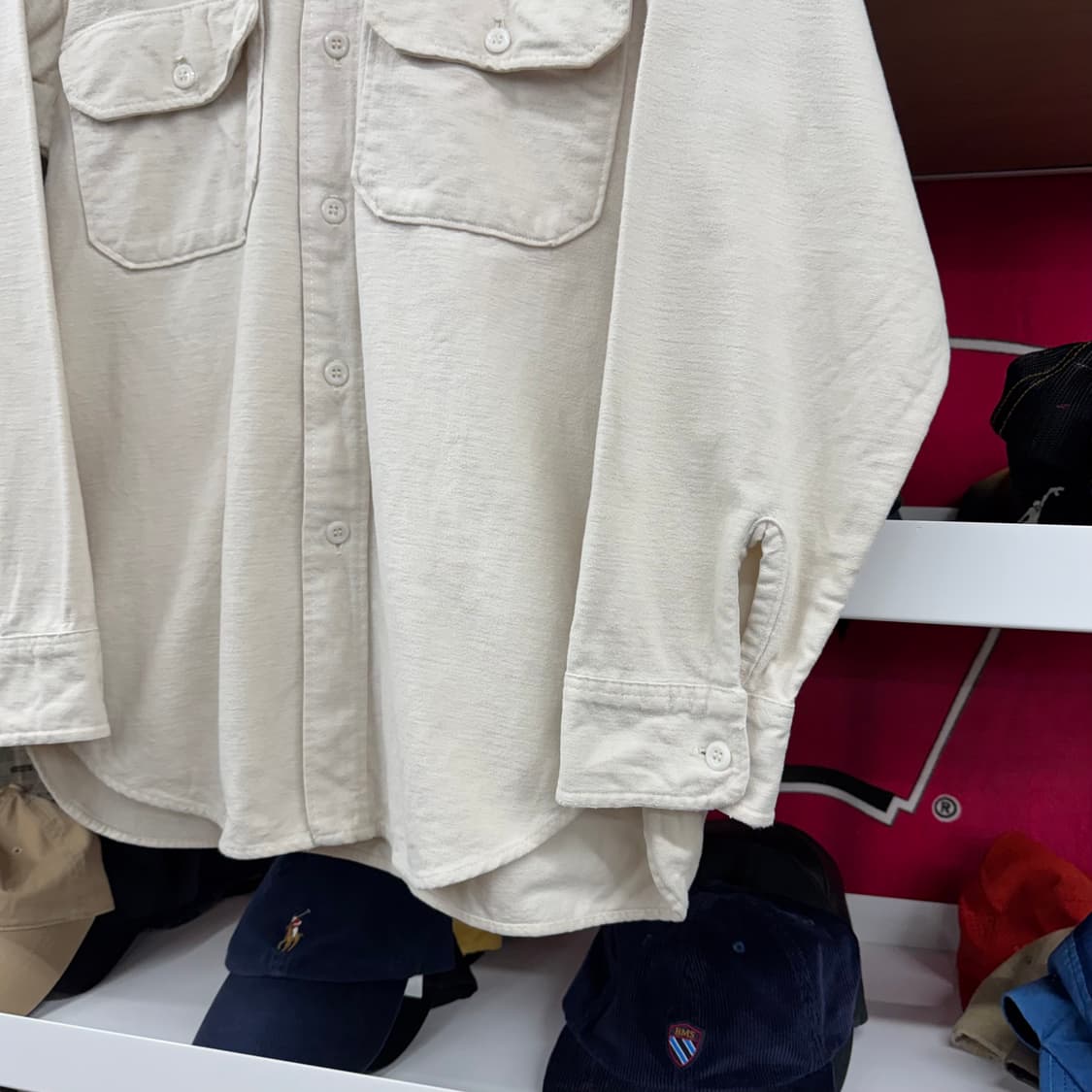 80s 울리치 하드 코튼 셔츠 made in USA (M)  상품이미지3