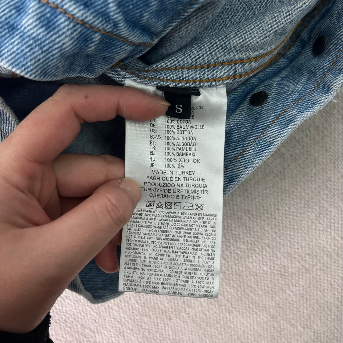 95 디젤 00S 연청 데님 자켓 상품이미지9