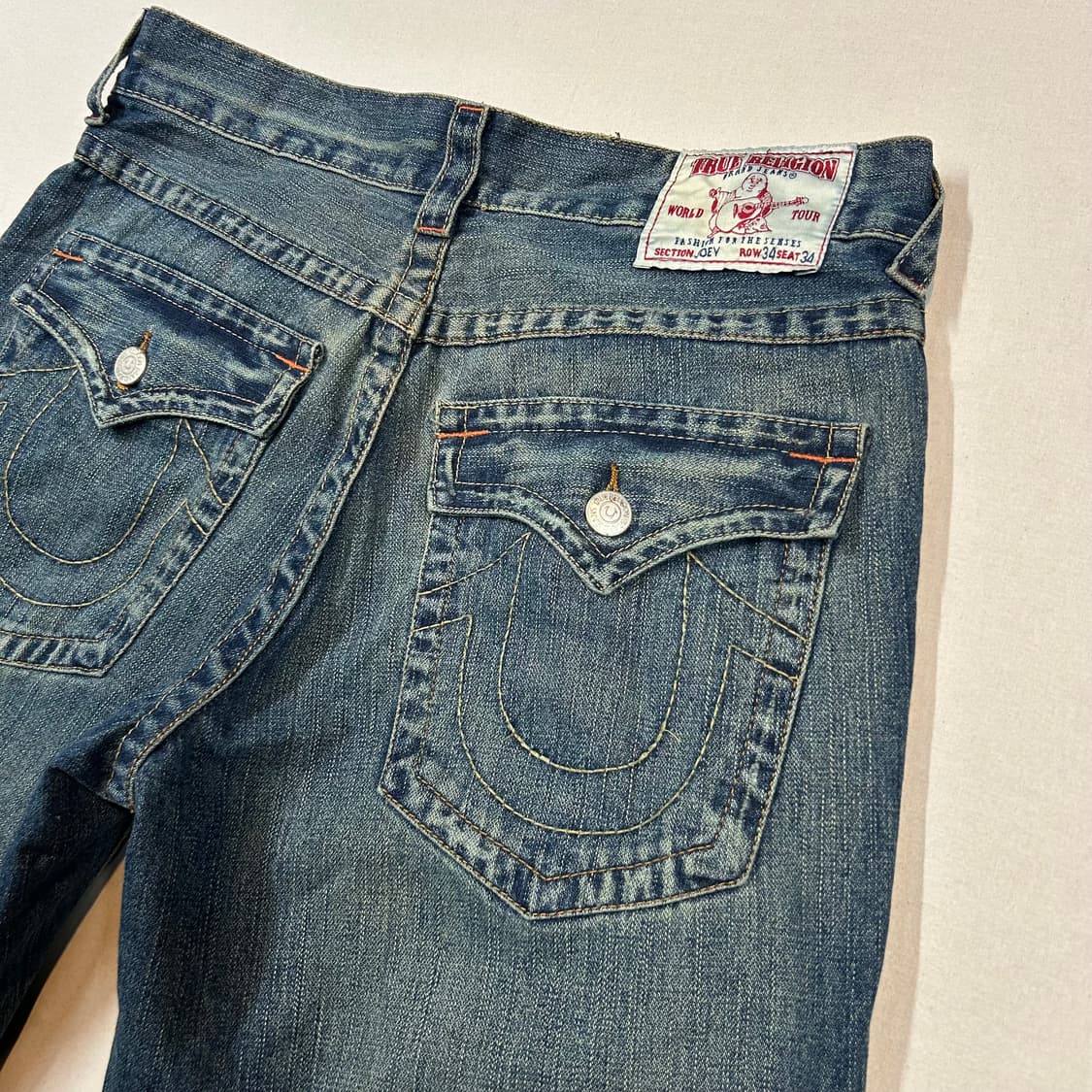 35inch) 트루릴리전 USA 조이 부츠컷 데님 청바지 상품이미지3