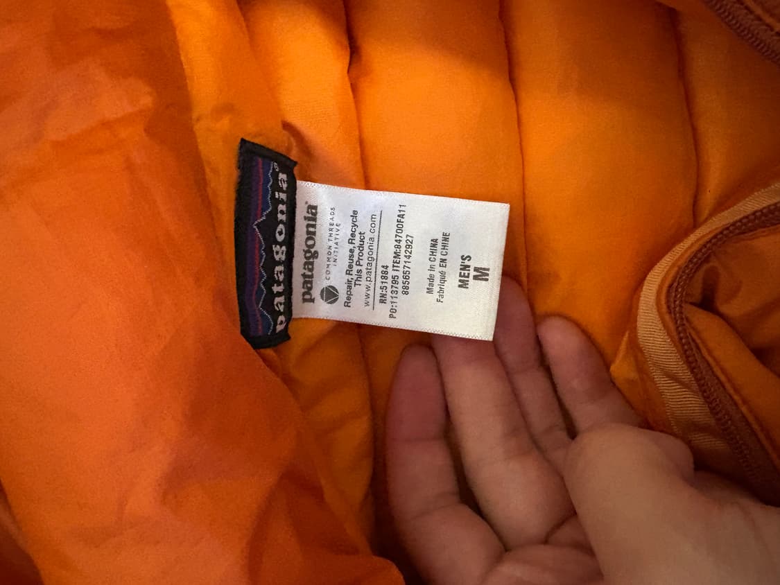 파타고니아 빈티지 경량 다운 패딩 m 상품이미지3