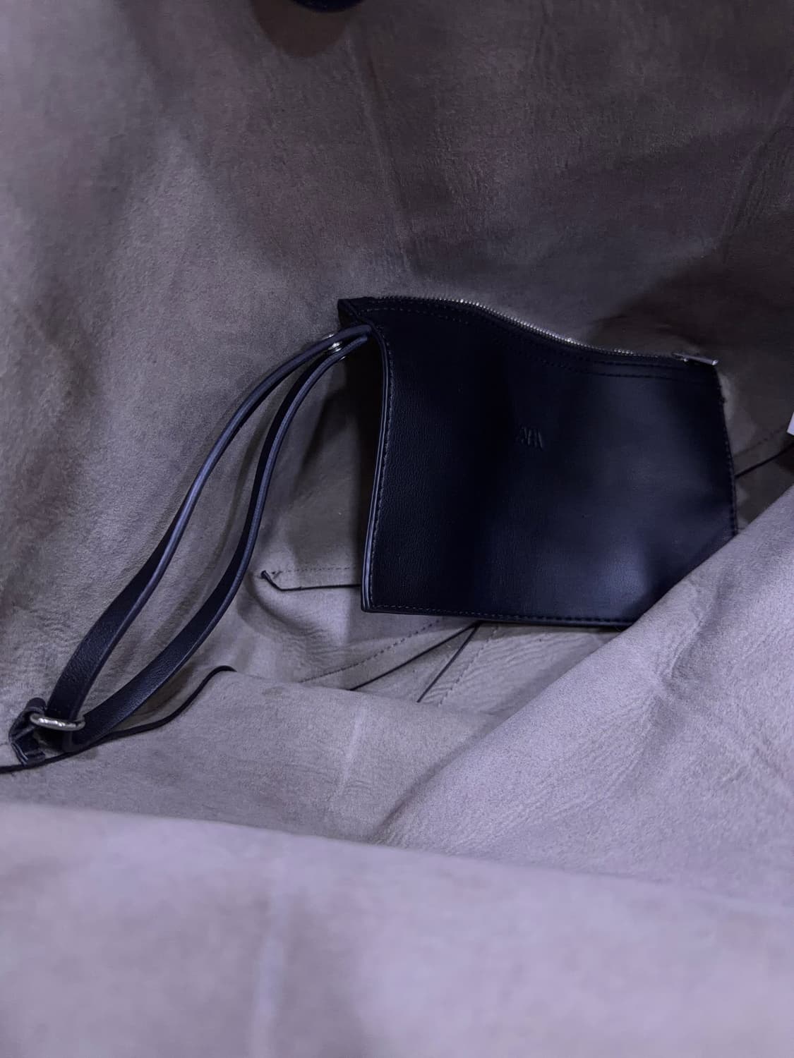 자라 쇼퍼 보부상 토트백 숄더백 블랙 상품이미지8