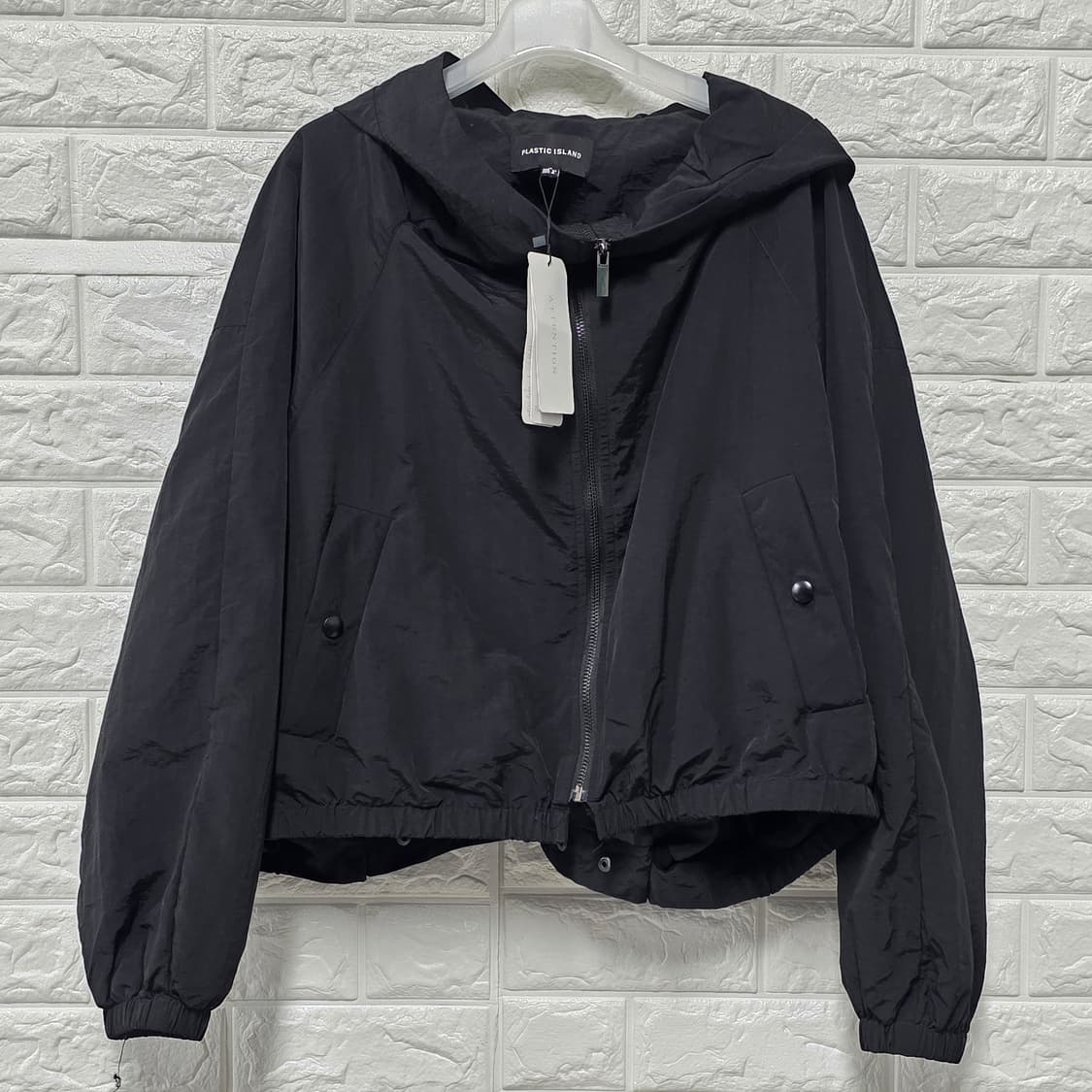 택포) 23s 플라스틱아일랜드 후드 자켓 바람막이 M 상품이미지1