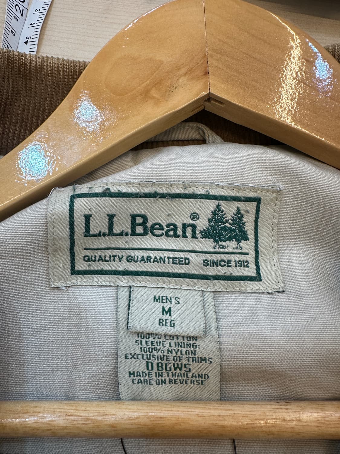 M) L.L.Bean 베이지 코듀로이 코튼 코트 상품이미지3