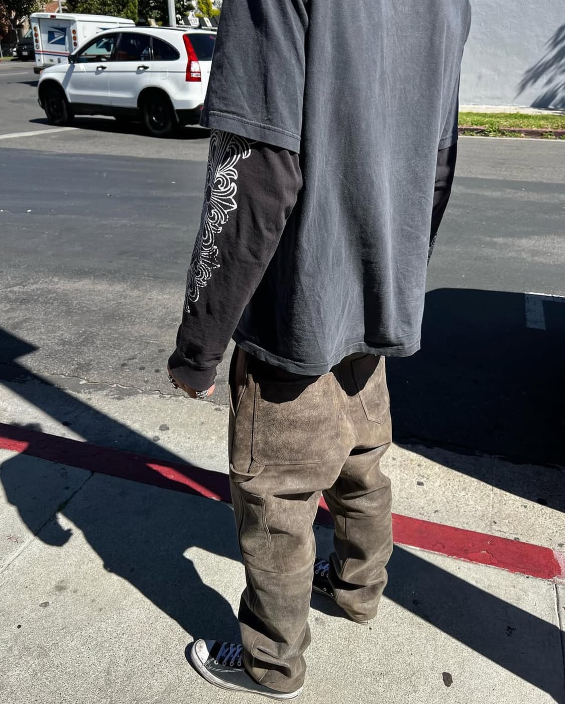 [M] 90s 올드 크롬하츠 플로랄 롱슬리브 상품이미지3