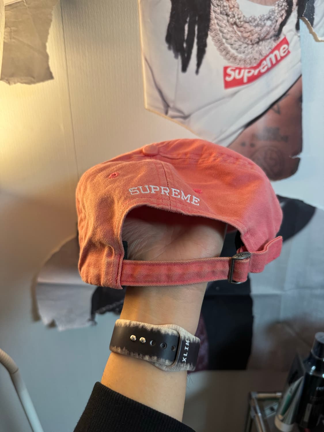 슈프림 24SS 뉴욕 아크 6-패널 핑크 볼캡 상품이미지4