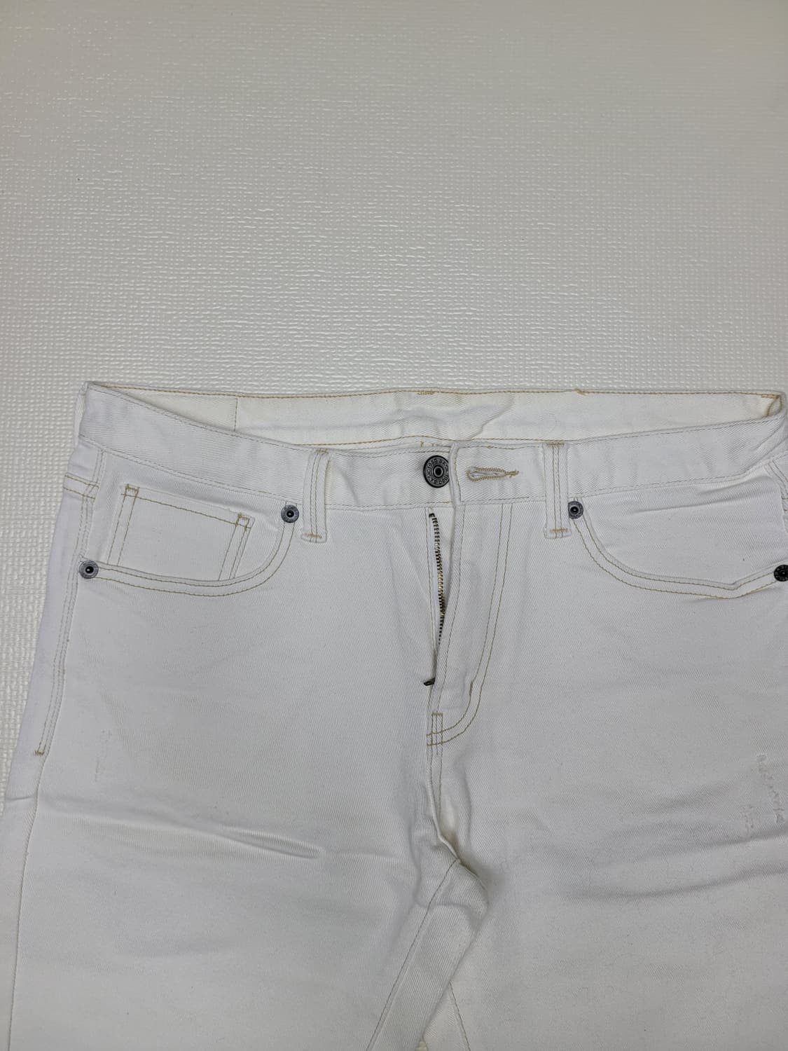 스파오 SPAO raw컷 청 반비지 32 오프화이트 상품이미지4