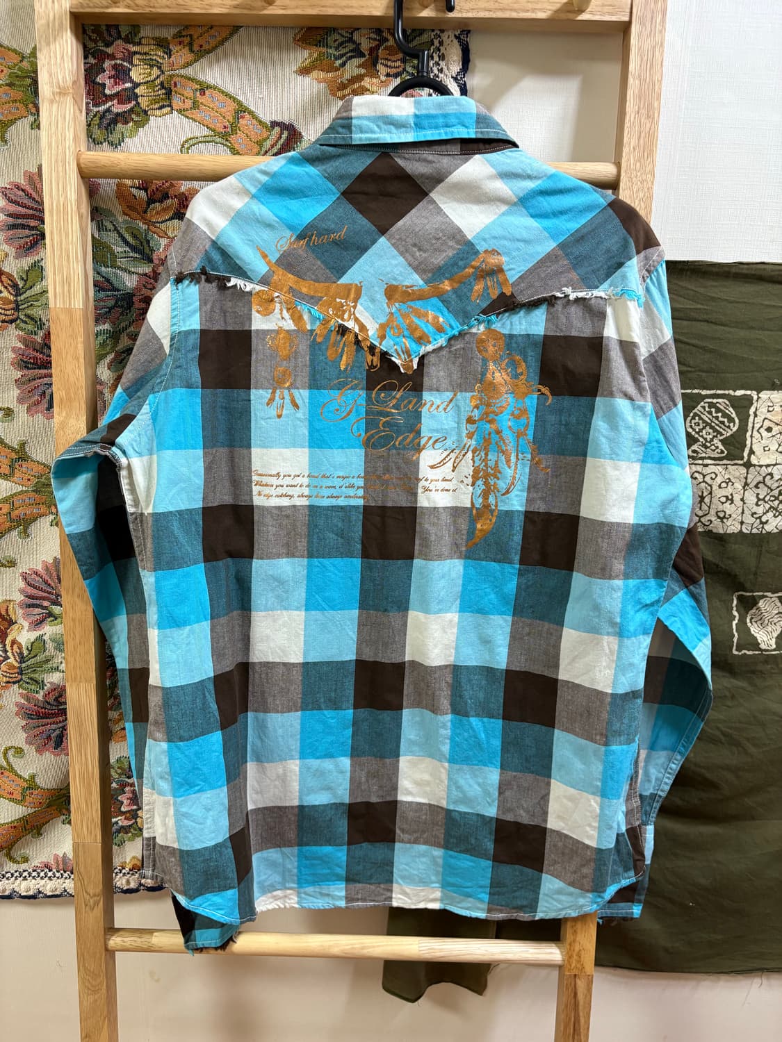 Gland edge 그런지 y2k 체크 셔츠 상품이미지6