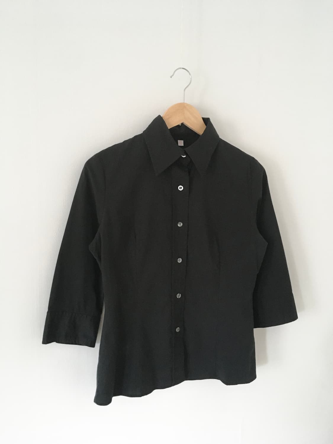 black slim shirt 상품이미지3