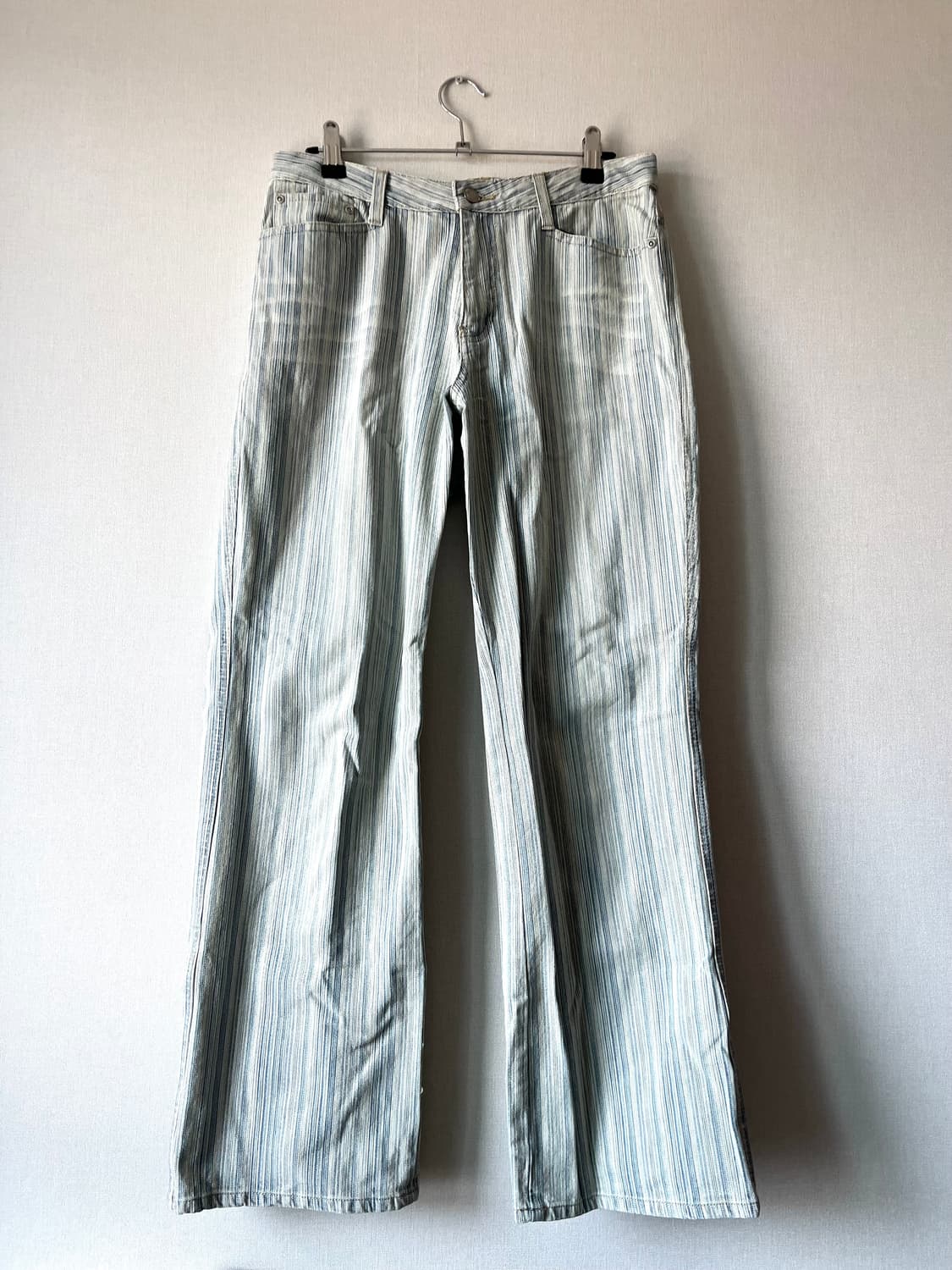 스트라이프 데님 진 상품이미지3