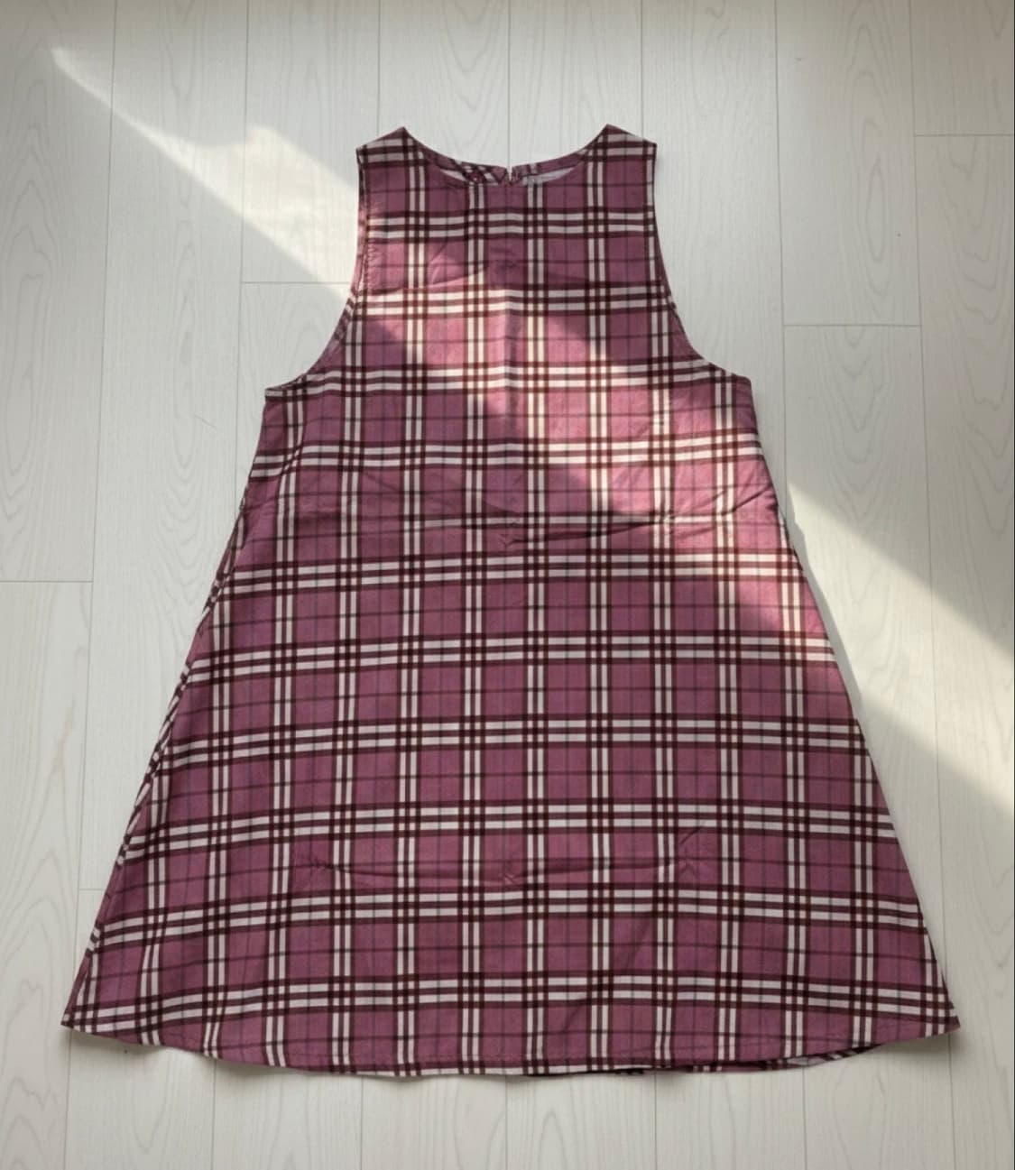 미도리하우스 체크 미디 골덴 원피스 상품이미지3