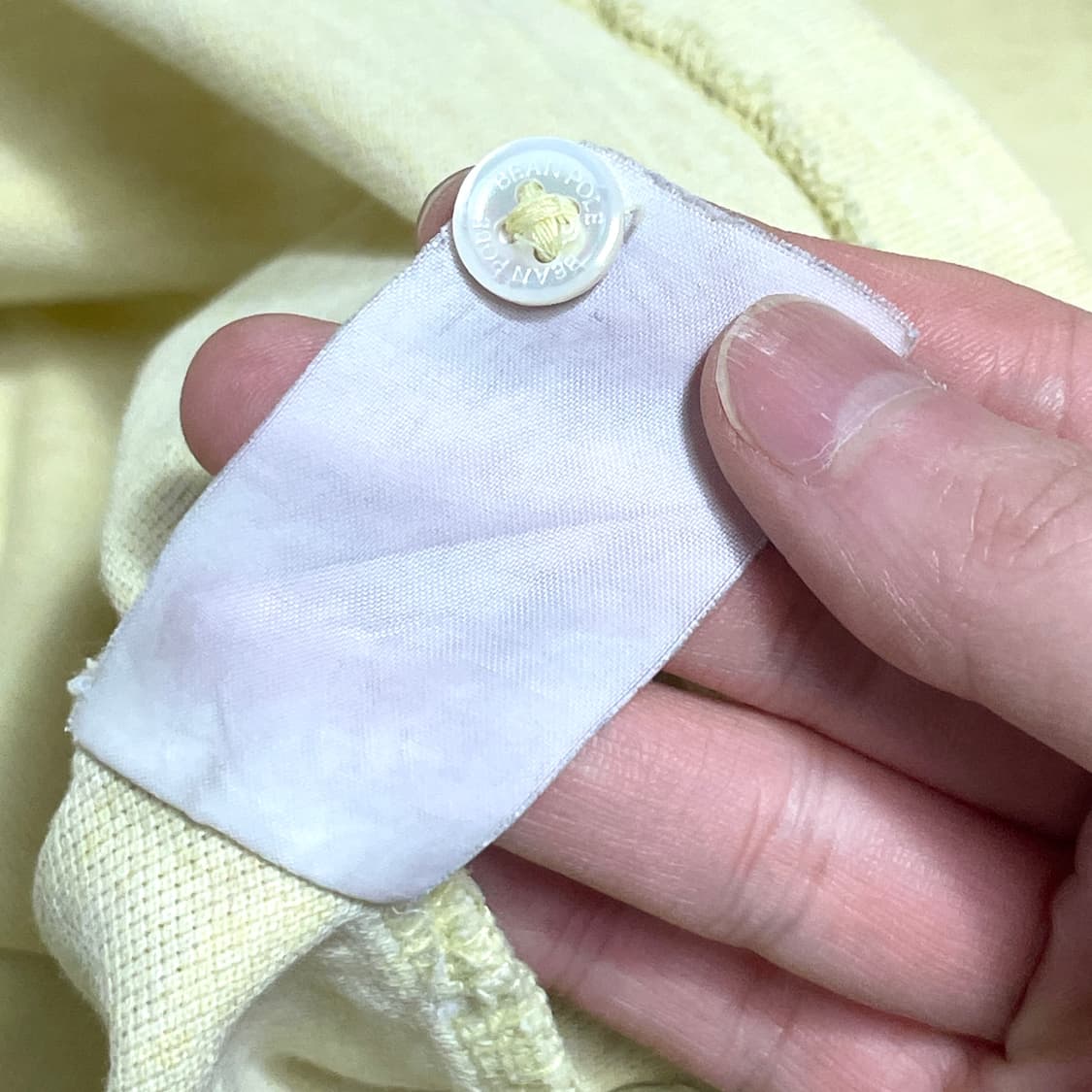 빈폴 옐로우 카라 반팔티셔츠 남성105 상품이미지5